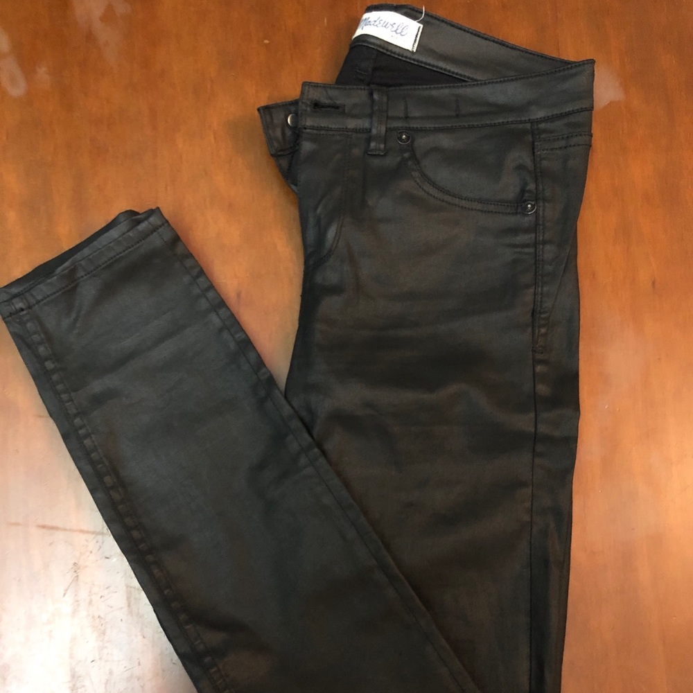 Madewell black coated jeans size 26 - Picture 2 of 4